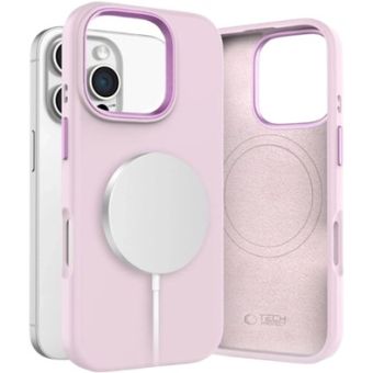 Obal Tech-Protect Silicone Pure MagSafe Apple iPhone 16 Pro Max Pink Pearl