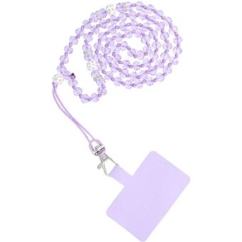 CRYSTAL DIAMOND, šnúrka na krk pre mobil, 74cm (37cm slučke), fialová