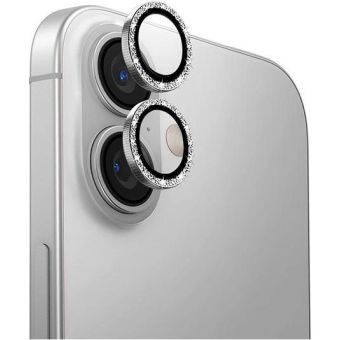 Ochranné sklo na fotoaparát UNIQ Optix Aluminium Camera Lens Protector Apple iPhone 16/16 Plus white shimmer