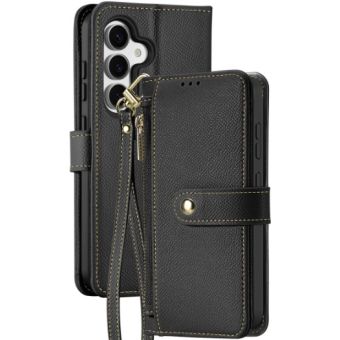 Obal Dux Ducis Lawa Leather Case Detachable Magnetic Wallet Samsung Galaxy S25 5G S931 Black