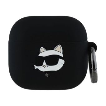 Karl Lagerfeld 3D Logo NFT Choupette Head Apple AirPods 4 KLA4RUNCHK Black