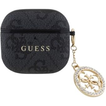 Guess 4G Script PC/PU Charm Apple AirPods 4 GUA4P4E4CDK Black