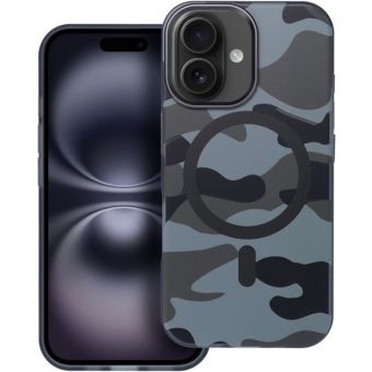 Obal FORCELL F-PROTECT Levels with Dual Layer 4D technology, Miliatry Drop Tested, MagSafe, Apple iPhone 16 black camo