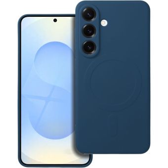 Obal SILICONE MAG COVER case MagSafe Samsung Galaxy S25 5G S931 blue