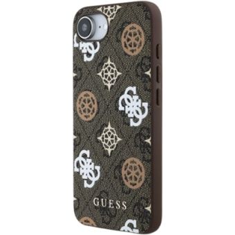 Obal Guess PU 4G Peony MagSafe Apple iPhone 16e GUHMPSE4P4PWPW Brown