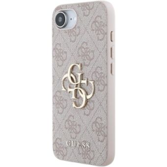 Obal Guess PU 4G Metal Logo Apple iPhone 16e GUHCPSE44GMGPI Pink