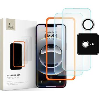 Ochranné sklo Tech-Protect Supreme Set Apple iPhone 16e transparentné