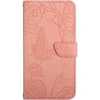 Obal MEZZO Book Xiaomi Redmi A5/POCO C71 kvety a motýle ružový