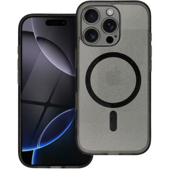 Obal CLEAR MAG COVER GLITTER MagSafe Samsung Galaxy S25 5G S931 čierny