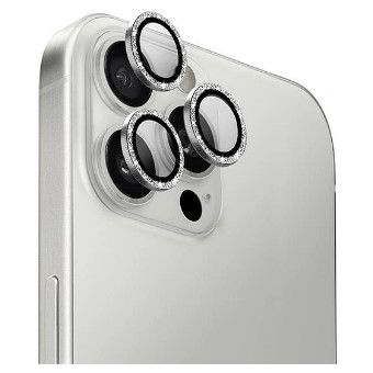 UNIQ Optix Aluminium Camera Lens Protector Apple iPhone 16 Pro/16 Pro Max white shimmer
