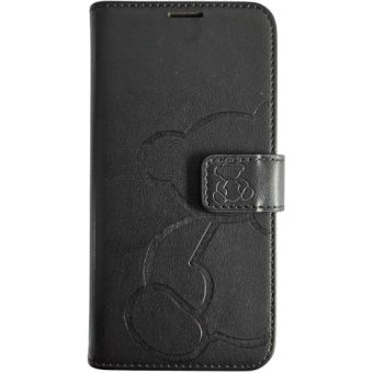 Obal MEZZO Book case Apple iPhone 16e teddy bear čierny