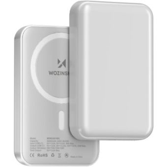 Wozinsky WRW349YWS, 10000mAh, magsafe powerbanka, biela