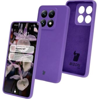 Obal Bizon Soft Case Xiaomi 14T 5G fialový