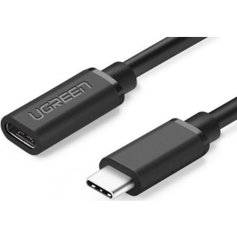 External cable USB-C 3.1 UGREEN, 4K, 60W, 0.5m, Black