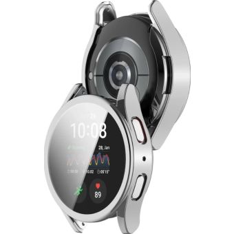 Ochranné puzdro/sklo Bizon Case Watch Felipe Samsung Galaxy Watch7 44 mm strieborné