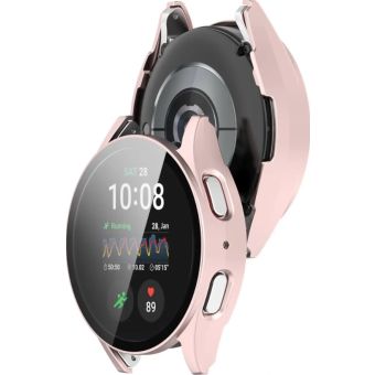 Ochranné puzdro/sklo Bizon Case+Glass Watch Samsung Galaxy Watch7 44 mm ružové