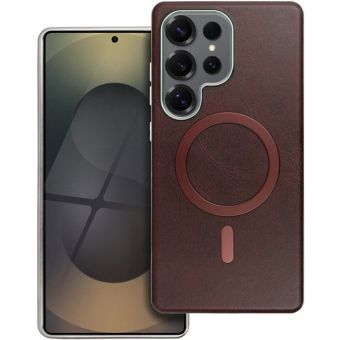 Obal GENTLEMAN MAG COVER Case MagSafe Samsung Galaxy S25 5G S931 hnedý