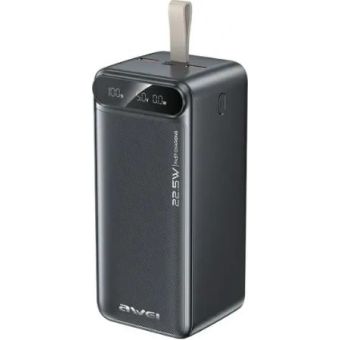 AWEI PA-13, 50000mAh 22.5W, USB-C, USB-A, LED displej, čierna