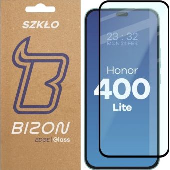 Ochranné sklo Bizon Edge 2 Honor 400 Lite 5G čierne