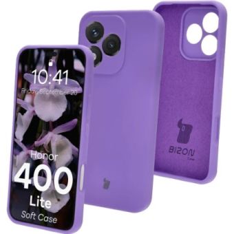 Obal Bizon Soft Case Honor 400 Lite 5G fialový