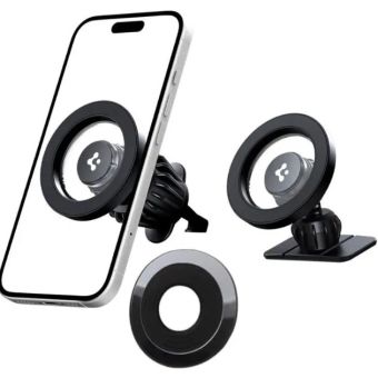 Spigen MFT13 MagSafe, magnetický držiak do auta, čierny