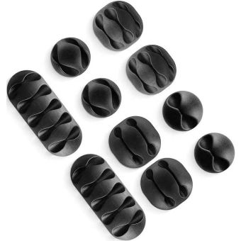 Swissten káblový management - klipy na káble 10ks