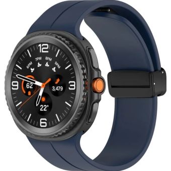 Remienok Bizon Strap Watch Silicone L Samsung Galaxy Watch 8 40mm/44mm/8 Classic 46mm modrý