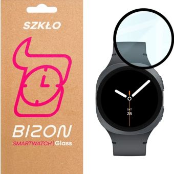 Ochranné sklo Bizon Glass Watch Edge Hybrid Samsung Galaxy Watch 8 44mm čierne