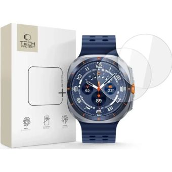 Ochranné sklo Tech-Protect Glass Fit+ Samsung Galaxy Watch Ultra 2024/2025 47mm transparentné (2ks)