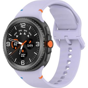 Remienok Bizon Strap Watch Silicone G Samsung Galaxy Watch 8 40mm/44mm/8 Classic 46mm svetlo fialový