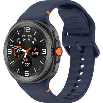 Remienok Bizon Strap Watch Silicone G Samsung Galaxy Watch 8 40mm/44mm/8 Classic 46mm tmavo modrý