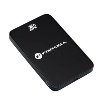 FORCELL F-ENERGY F5K8 Super Slim Powerbank, MagSafe PD3.0 QC4.0 15W, 5000mAh, čierna