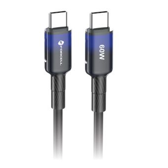 FORCELL F-ENERGY C354 Gradient, USB-C/USB-C, QC4.0 PD 3A 60W, 1m, čierny