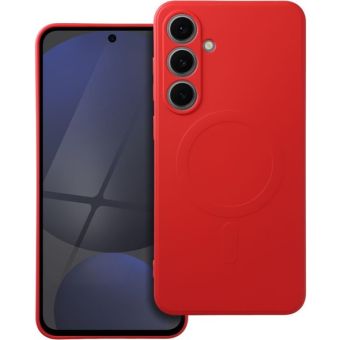 Obal SILICONE MAG COVER Case MagSafe Samsung Galaxy S24 FE 5G S721 red
