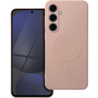 Obal SILICONE MAG COVER Case MagSafe Samsung Galaxy S24 FE 5G S721 pink