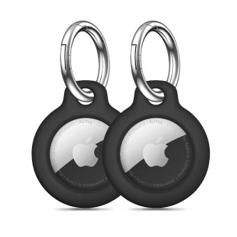 Obal Tech-Protect Rough Apple Airtag čierny (2ks)