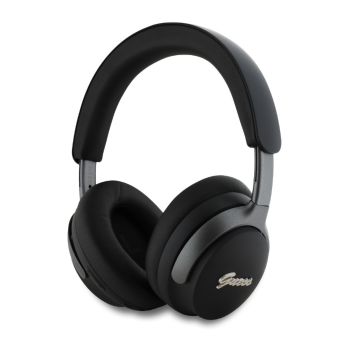 Guess PU Leather Script Logo ANC/ENC bezdrôtové slúchadlá GUBHC22PSFCSMK čierne