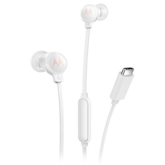 Motorola Earbuds 3C-S USB-C biele