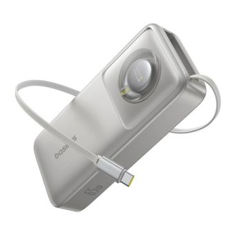 Baseus Free2Pull 20000mAh 65W, USB-C, sivá