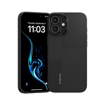 Obal Benks Montage Magnetic Armor Pro Kevlar Metal Frame Apple iPhone 16 čierny