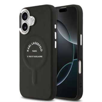 Obal Karl Lagerfeld PU RSG Logo MagSafe Apple iPhone 17 KLHMP17SPSKRSGEK čierny