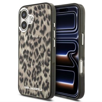 Obal Karl Lagerfeld IML Leopard MagSafe Apple iPhone 17 KLHMP17SHDLEOICW hnedý