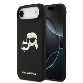 Obal Karl Lagerfeld Liquid Silicone Double Heads MagSafe Apple iPhone Air KLHMP17MSKCHPPLK čierny