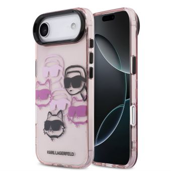 Obal Karl Lagerfeld IML Multi K&CH Heads Apple iPhone Air KLHCP17MHMCHKCOP ružový
