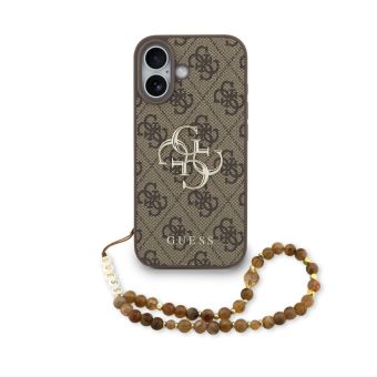 Obal Guess PU 4G Metal Logo Strap Apple iPhone 17 GUHCP17SP4GMGSW hnedý