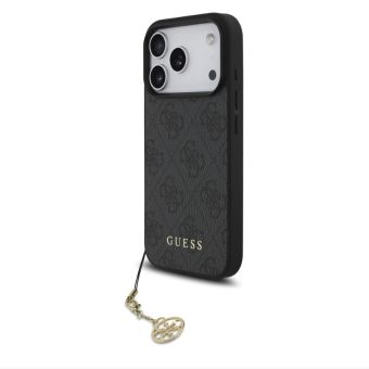 Obal Guess 4G Charm Apple iPhone 17 Pro GUHMP17LGF4GCK sivý