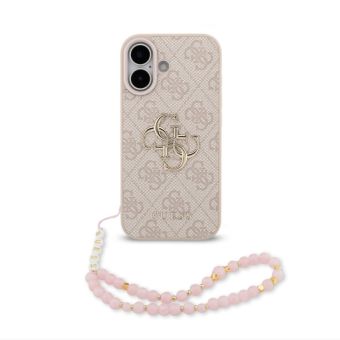 Obal Guess PU 4G Metal Logo Strap Apple iPhone 17 GUHCP17SP4GMGSP ružový
