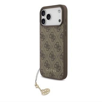 Obal Guess 4G Charm Apple iPhone 17 Pro Max GUHMP17XGF4GCW hnedý