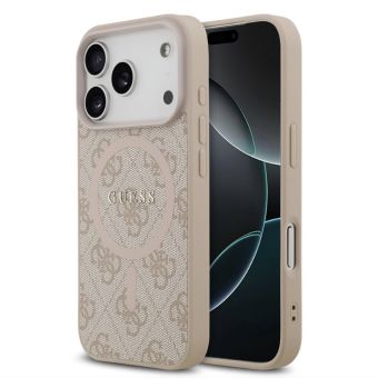 Obal Guess PU Leather 4G Colored Ring MagSafe Apple iPhone 17 Pro Max GUHMP17XG4GFRP ružový