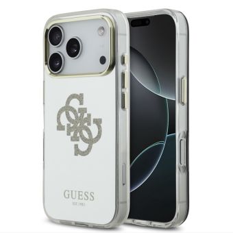Obal Guess PC/TPU Mirror 4G Glitter Logo MagSafe Apple iPhone 17 Pro Max GUHMP17XHMR4GDG zlatý